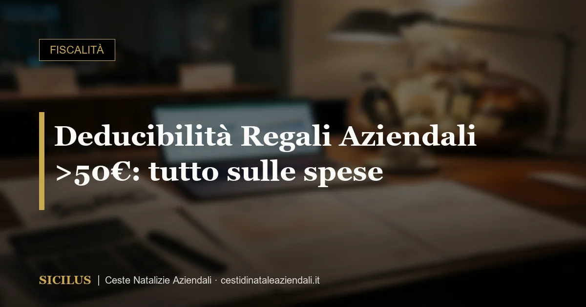 Deducibilità Regali Aziendali >50€: tutto sulle spese