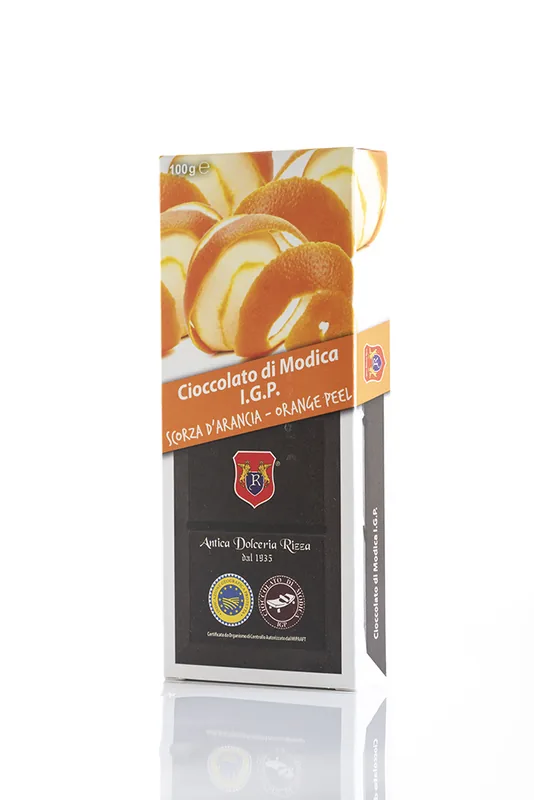 Cioccolato di Modica — Scorza Arancia — Antica Dolceria Rizza