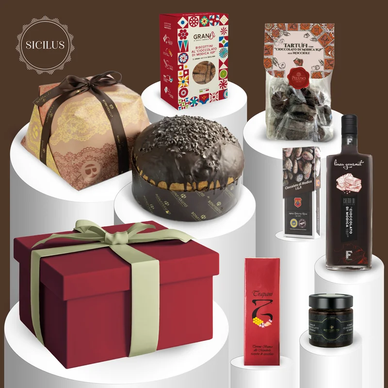 Modica Cioccolato — Cesta Natalizia Aziendale Siciliana